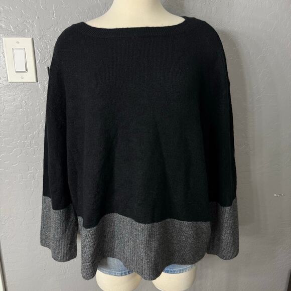 Vince Camuto Plus Size Colorblocked Crewneck Sweater 92524209 - Picture 1 of 4